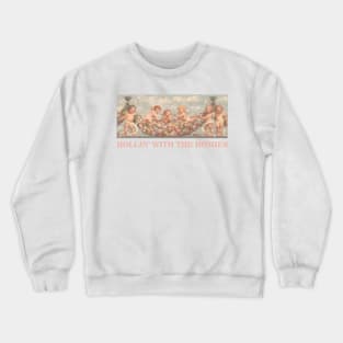 Streetwear Rollin with the Homies Aesthetics Funny Angels Crewneck Sweatshirt